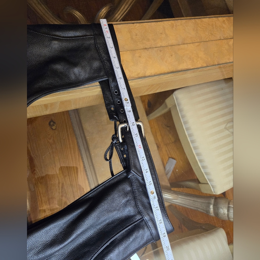 Harley Davidson Riding Gear Leather Chaps - Picture 14 of 16